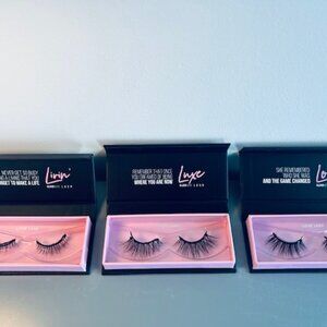 CLEARANCE! Set of 3 - Glamnetic Lashes - Luxe, Livin', Love
